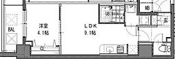 エスレジデンス江坂エミネンス 1LDKの間取図画像