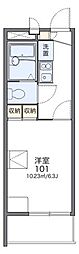 レオパレスドミール 1Kの間取図画像