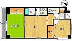 レクシア豊里 2DKの間取図画像