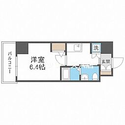 HS梅田EAST 1Kの間取図画像
