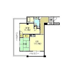 ロハス江坂 2LDKの間取図画像