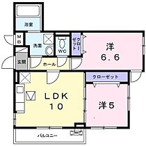 グリーンハイツ万博公園III 101 ｜ 大阪府吹田市山田東２丁目34-9（賃貸アパート2LDK・1階・51.22㎡） その2