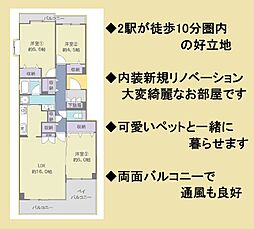 間取図画像 3LDK