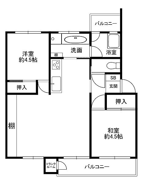 間取りを拡大表示