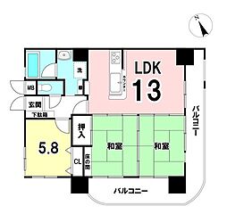 間取図画像 3LDK