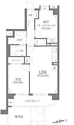 レーベンハイム東武練馬 1SLDKの間取図画像