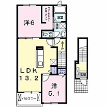 福岡県久留米市大善寺町宮本345番地7（賃貸アパート2LDK・2階・58.70㎡） その2