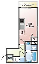 福岡県久留米市諏訪野町2249-4（賃貸アパート1R・2階・22.36㎡） その2