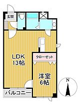 アレイII  ｜ 福岡県久留米市津福本町636-1（賃貸マンション1LDK・4階・45.00㎡） その2