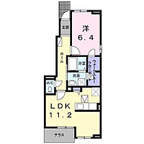 ハクモクレン　Ｃ 101 ｜ 佐賀県鳥栖市山浦町字五本谷2372番地3（賃貸アパート1LDK・1階・46.68㎡） その2