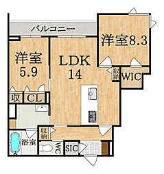 間取図画像 2LDK
