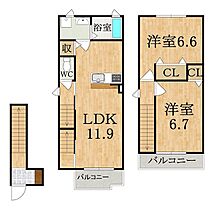 ガーデンコート　CMK  ｜ 奈良県磯城郡田原本町大字保津（賃貸アパート2LDK・2階・63.48㎡） その2