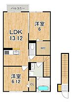 エスポワールC  ｜ 奈良県葛城市北花内（賃貸アパート2LDK・2階・64.59㎡） その2