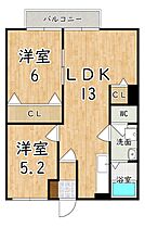 エミネンスコート尼寺A  ｜ 奈良県香芝市尼寺２丁目（賃貸アパート2LDK・2階・52.17㎡） その2