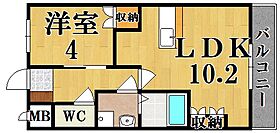 ビューハイム安の森  ｜ 奈良県香芝市畑４丁目（賃貸アパート1LDK・1階・36.00㎡） その2