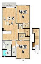 ボヌールA 201 ｜ 奈良県大和高田市日之出東本町（賃貸アパート2LDK・2階・58.22㎡） その2