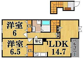 カーサ・エスペランサII  ｜ 奈良県香芝市北今市１丁目（賃貸アパート2LDK・2階・66.02㎡） その2