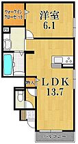 エアフォルク  ｜ 奈良県奈良市中山町（賃貸アパート1LDK・1階・48.23㎡） その2