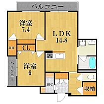 シャーメゾン　フェリシード  ｜ 奈良県奈良市西大寺南町（賃貸マンション2LDK・3階・69.79㎡） その2