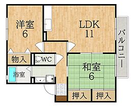 奈良県奈良市学園中５丁目（賃貸アパート2LDK・2階・55.16㎡） その2