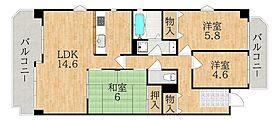 奈良県奈良市学園中１丁目（賃貸マンション3LDK・3階・77.65㎡） その2