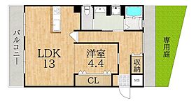 奈良県奈良市富雄北２丁目（賃貸マンション1LDK・1階・38.80㎡） その2