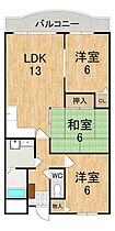 奈良県北葛城郡王寺町畠田４丁目（賃貸マンション3LDK・2階・65.59㎡） その2