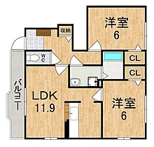 ブライトヒルB  ｜ 奈良県生駒郡三郷町勢野北４丁目（賃貸アパート2LDK・1階・56.14㎡） その2