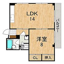 ロイヤルリバーサイド  ｜ 奈良県北葛城郡王寺町本町１丁目（賃貸マンション1LDK・4階・46.00㎡） その2