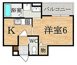 クレアール紺屋町II（コンヤマチ2）  ｜ 奈良県大和郡山市紺屋町（賃貸アパート1K・2階・25.24㎡） その2