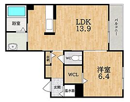 Ruhe （ルーエ）  ｜ 奈良県大和郡山市今国府町（賃貸アパート1LDK・3階・50.50㎡） その2