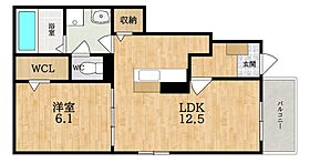 フォレ・リヴェールI  ｜ 奈良県大和郡山市新町（賃貸アパート1LDK・1階・44.70㎡） その2