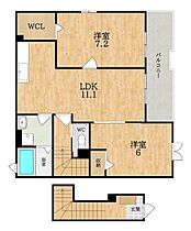 カーサ　ルミノーザ  ｜ 奈良県大和郡山市額田部北町（賃貸アパート2LDK・2階・59.34㎡） その2