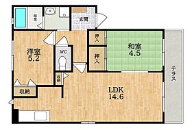 プランタンB  ｜ 奈良県大和郡山市今国府町（賃貸アパート2LDK・1階・55.30㎡） その2