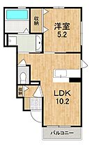 プレジールさがなか  ｜ 京都府木津川市相楽城西（賃貸アパート1LDK・1階・38.16㎡） その2