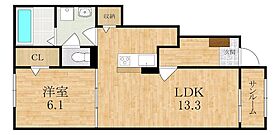 メゾン　ラフィーネII  ｜ 京都府木津川市加茂町里中門伝（賃貸アパート1LDK・1階・50.01㎡） その2