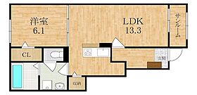 メゾン　ラフィーネII  ｜ 京都府木津川市加茂町里中門伝（賃貸アパート1LDK・1階・50.01㎡） その2