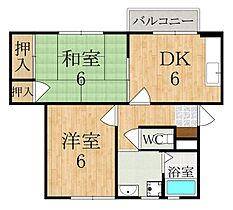 パセオボナールC  ｜ 奈良県天理市二階堂上ノ庄町（賃貸アパート2DK・1階・44.00㎡） その2