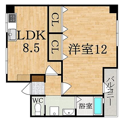 マンションキタII_間取り_0