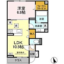 グランツ久米川 103 ｜ 東京都東村山市久米川町4丁目26-11（賃貸アパート1LDK・1階・43.37㎡） その1