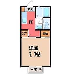 ラフィネドミール B 2階/-