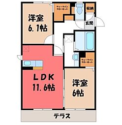 東武伊勢崎線 福居駅 徒歩23分 1階/-
