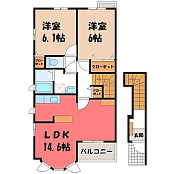 東武伊勢崎線 館林駅 徒歩32分 2階/-