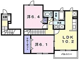 プリュジュール A 2階