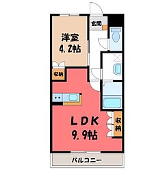 東武小泉線 西小泉駅 4.3km