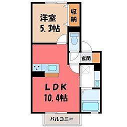 プレミア 1LDKの間取図画像