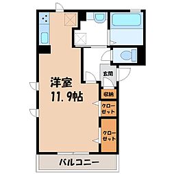 ファーストステージ ワンルームの間取図画像