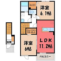 ノーブル C 2階/-