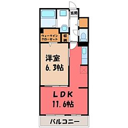 クラール 大島 A 2階