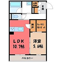 群馬県太田市新井町（賃貸マンション1LDK・2階・49.39㎡） その2